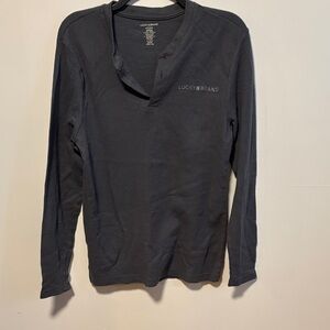 Lucky Brand Men's Dark Blue Long Sleeve Tee
